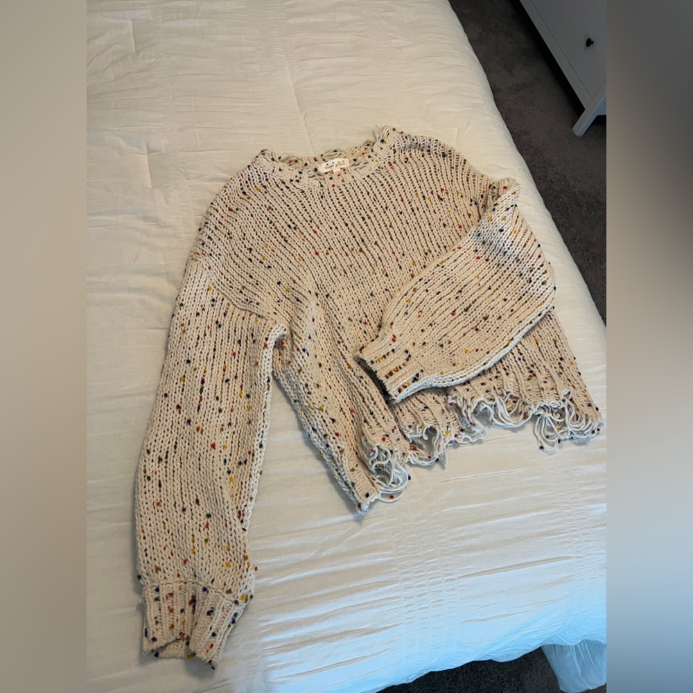 Rainbow Cream Sweater